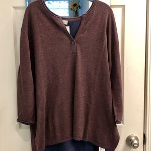 Poetry Notch Neck Cotton and Linen Tunic